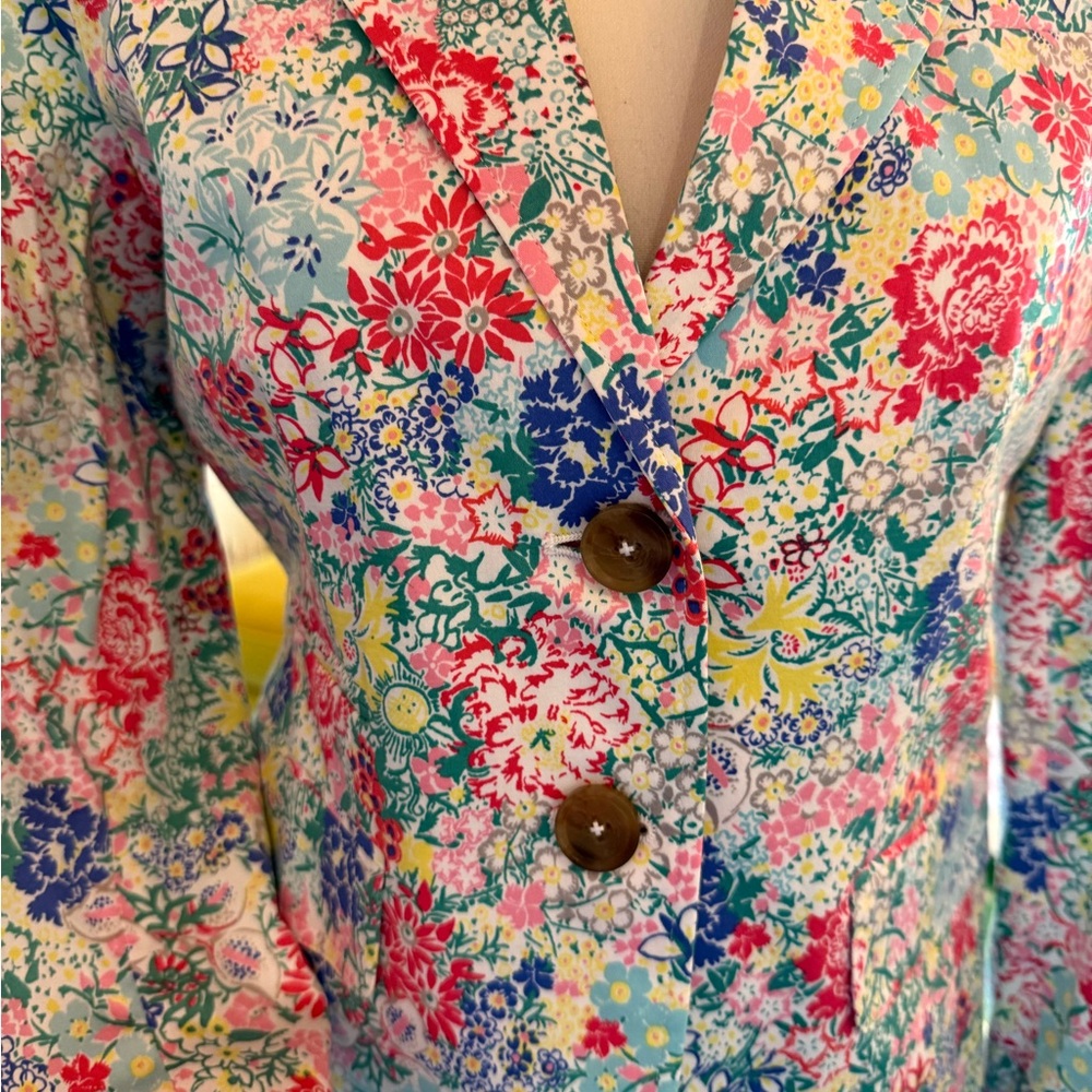 Joules Multicolor Floral Women's Blazer View 2